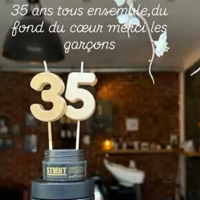 35 ans — merci les garçons